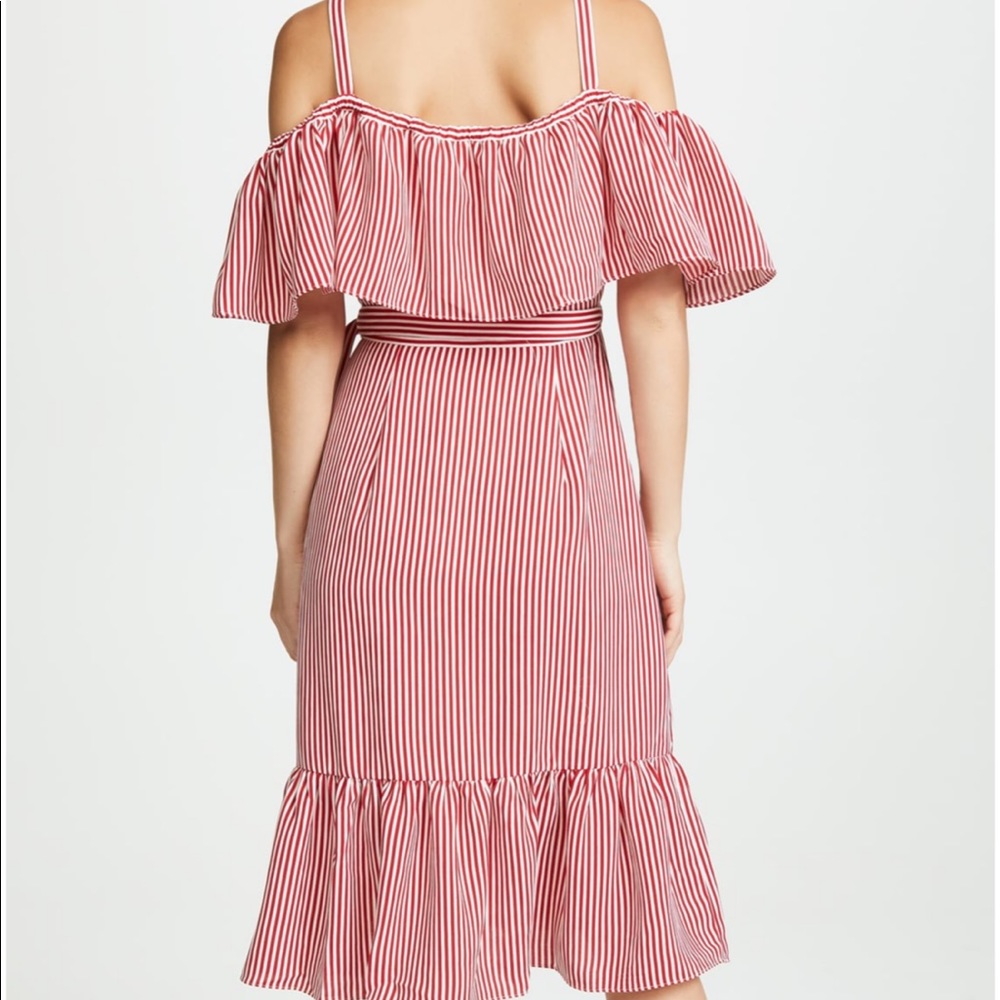 Club Monaco ruffle off the shoulder dress